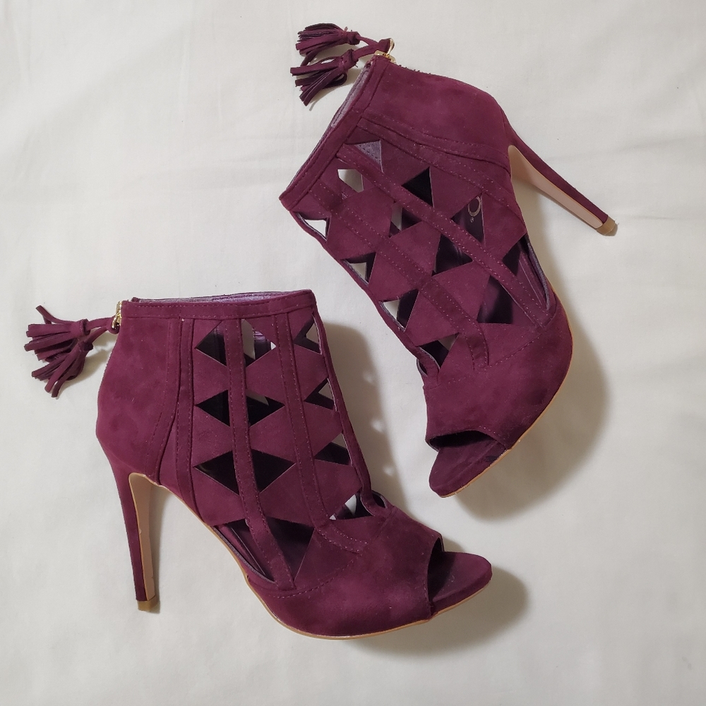 XOXO Dark Burgundy Heels